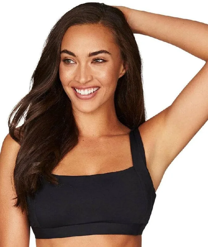 Sea Level Essentials Square Neck B-DD Cup Bikini Top - Black