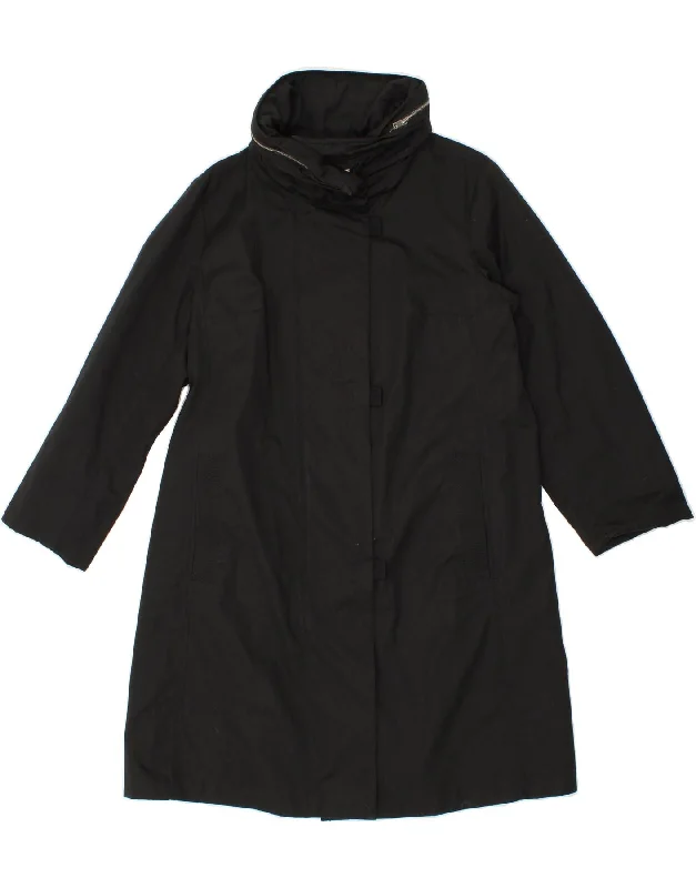 Deep Discounts ALLEGRI Womens Overcoat IT 50 XL Black Cotton