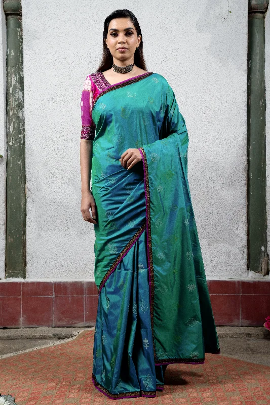 Sea Blue Saree