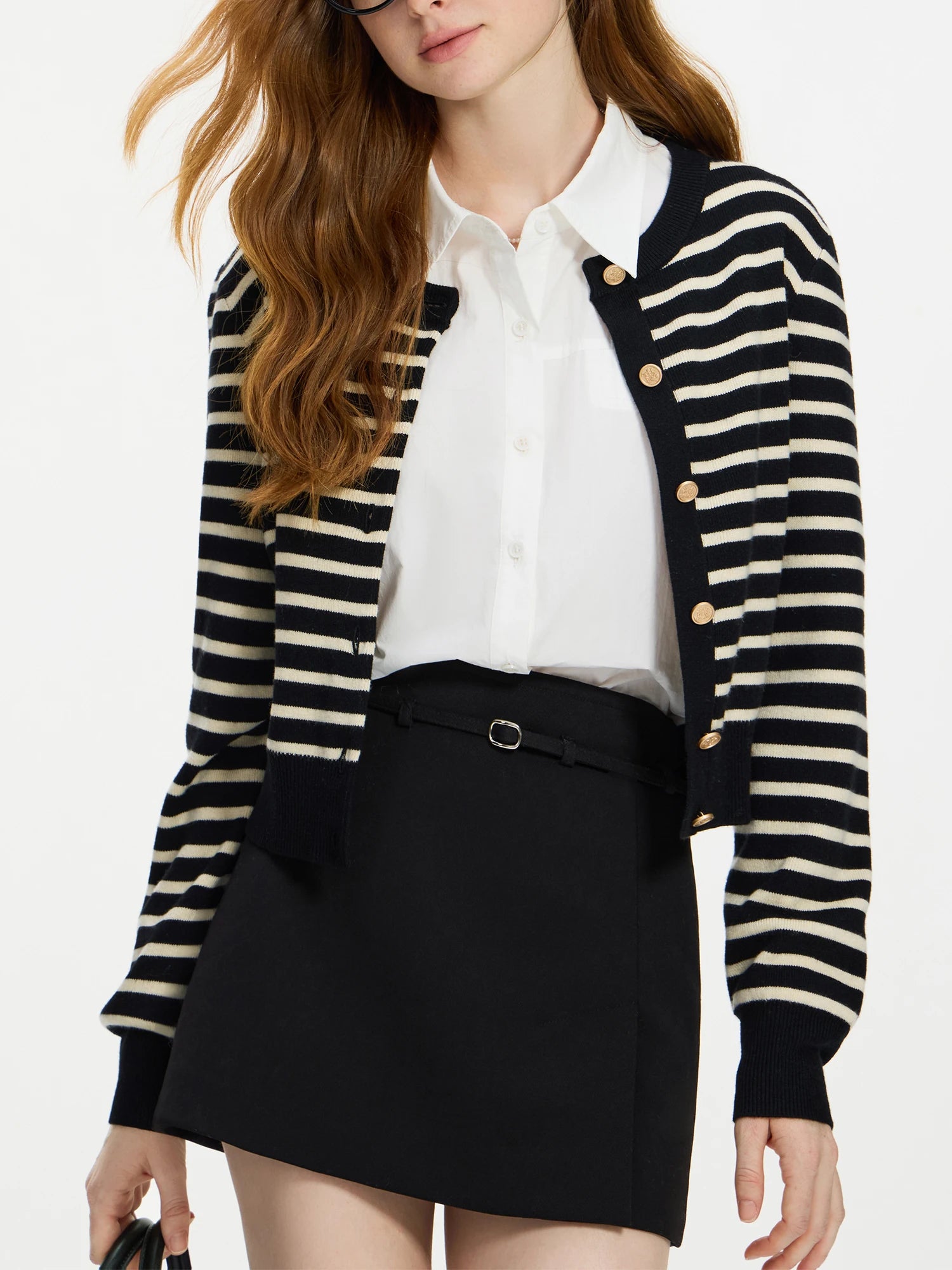Early Access Striped Knit Jacket Vest Fall Winter New Sweater Cardigan