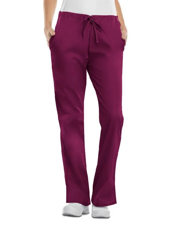 Weekend Savings Fiesta Cherokee Workwear 31 Inch Women's Drawstring Low Rise Flare Leg Pant