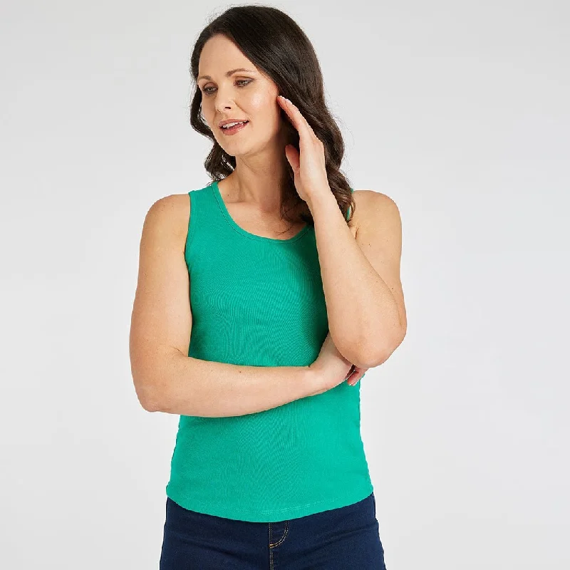 Epic Deals Ladies Essential Crew Vest Emerald