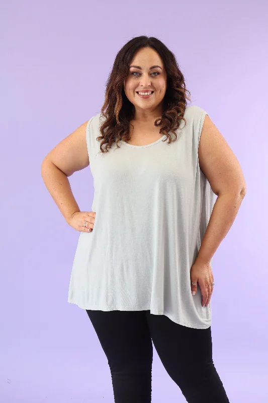 Deal Dash Riley Vest Top in Grey
