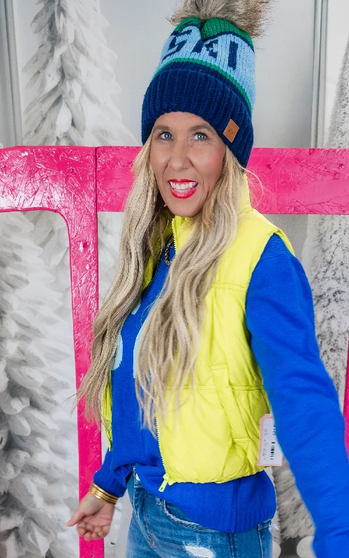 Today’s Special Chartruese Cropped Puffer Vest