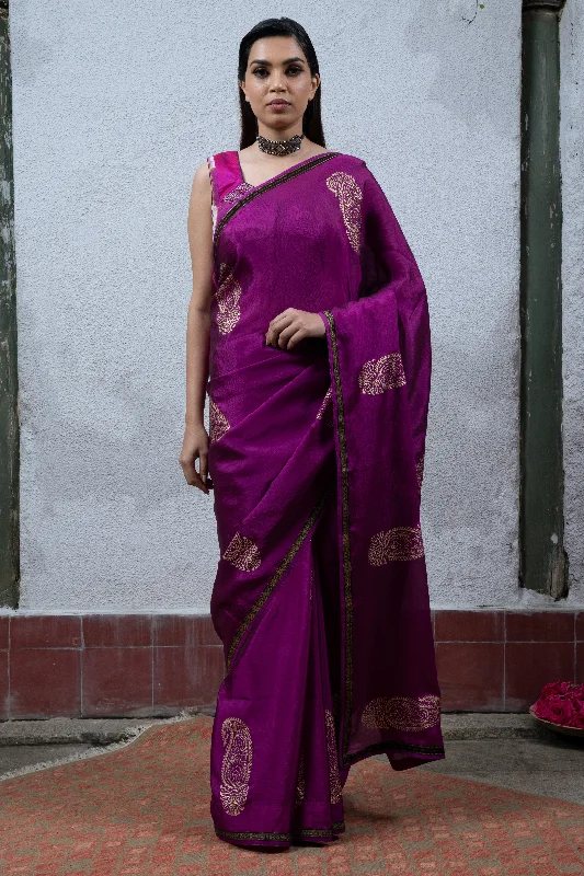 Purple Saree