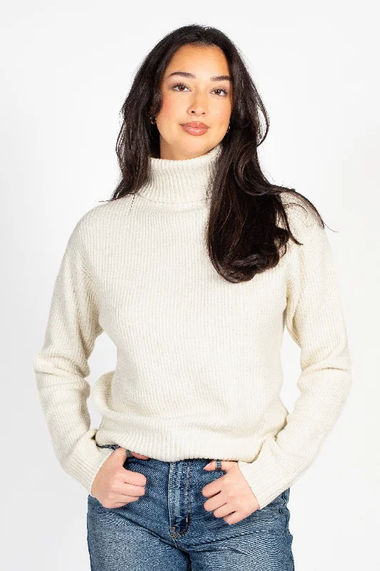 Weekend Deal Celina Ribbed Turtleneck Sweater