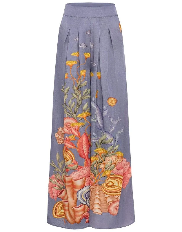 Super Discount Palazzo Pants - Blue