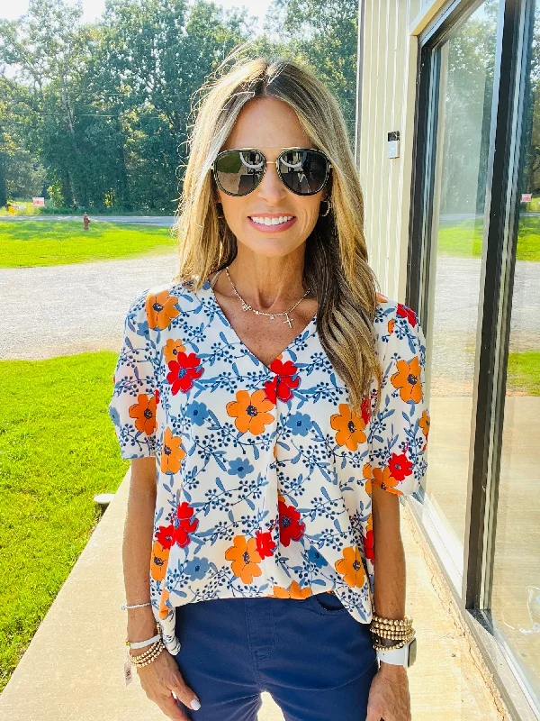 Special Offer CHASING BUTTERFLIES TOP-- SUMMER SALE