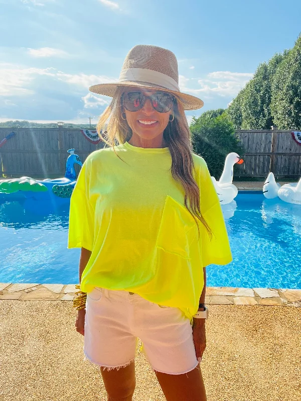Early Access ADDICTED TO YOU TOP- NEON YELLOW