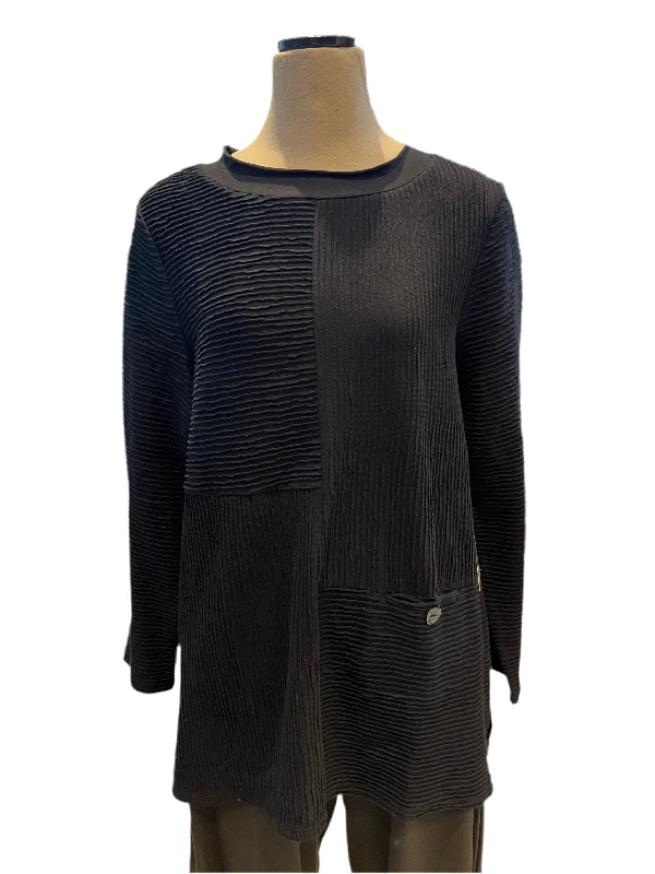 Online Exclusive Habitat, 16011 Seamed Pocket Tunic, Black