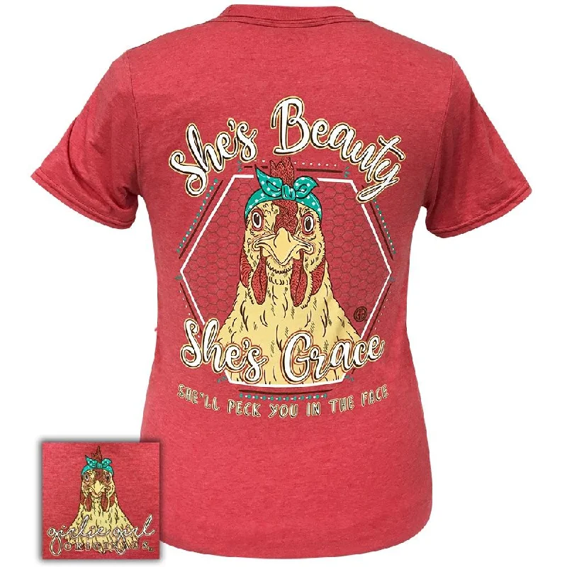 Bargain Prices Beauty Grace Hen-Heather Red SS-2112