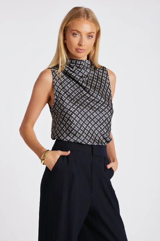Deal Mania Claude Cowl Neck Top