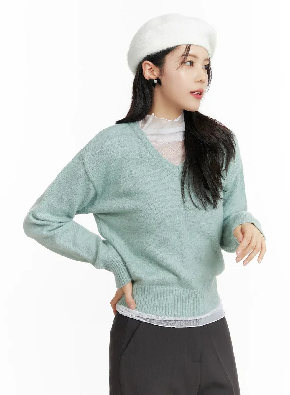 Massive Deal V-Neck Knit Sweater OF408
