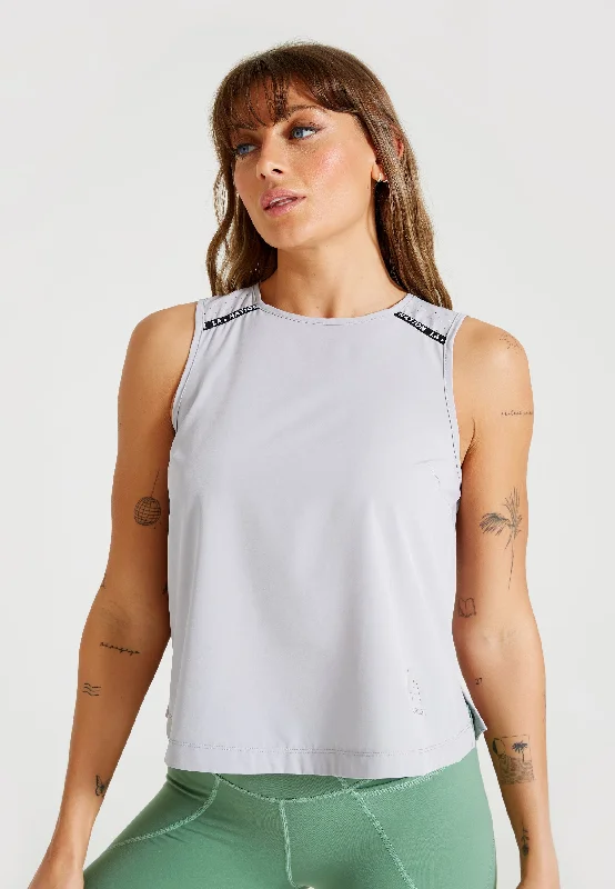 TIME-Limited Offer Open Back Sleeveless Top-Grey