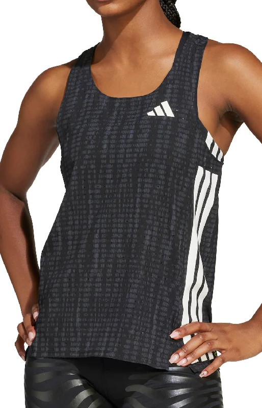 Amazing Value adidas Adizero Womens Running Vest Tank Top - Black