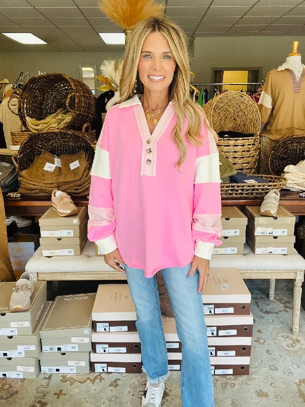 Special Promotion COLD FRONT PULLOVER-PINK