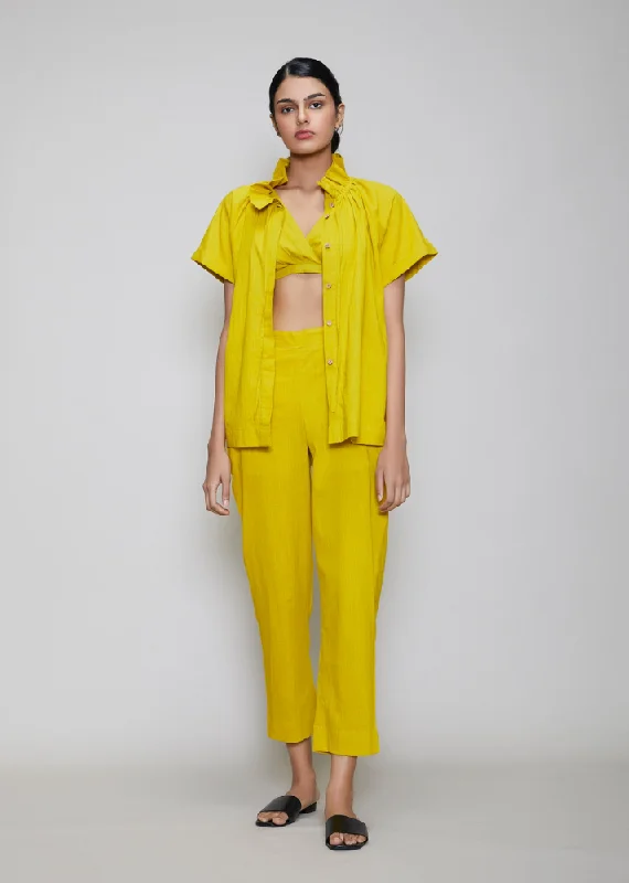 Weekend Savings Spree Tora Bralette 3 Piece Set Yellow