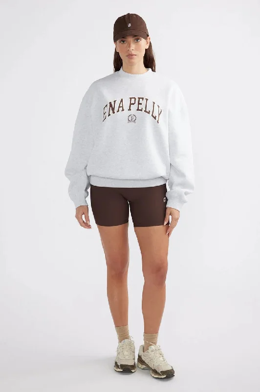Weekend Savings Spectacular Ena Pelly Classic Collegiate Crew - White Marle