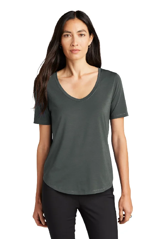 Mercer+Mettle Womens Moisture Wicking Short Sleeve Scoop Neck T-Shirt - Anchor Grey