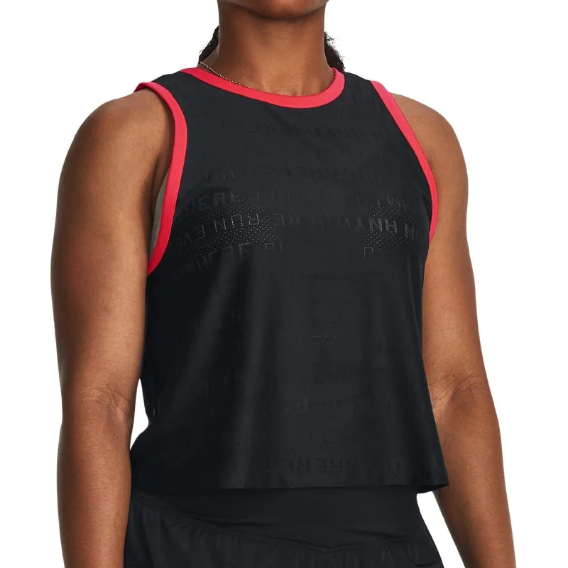 Great Deals Under Armour Run Everywhere Womens Running Vest Tank Top - Black