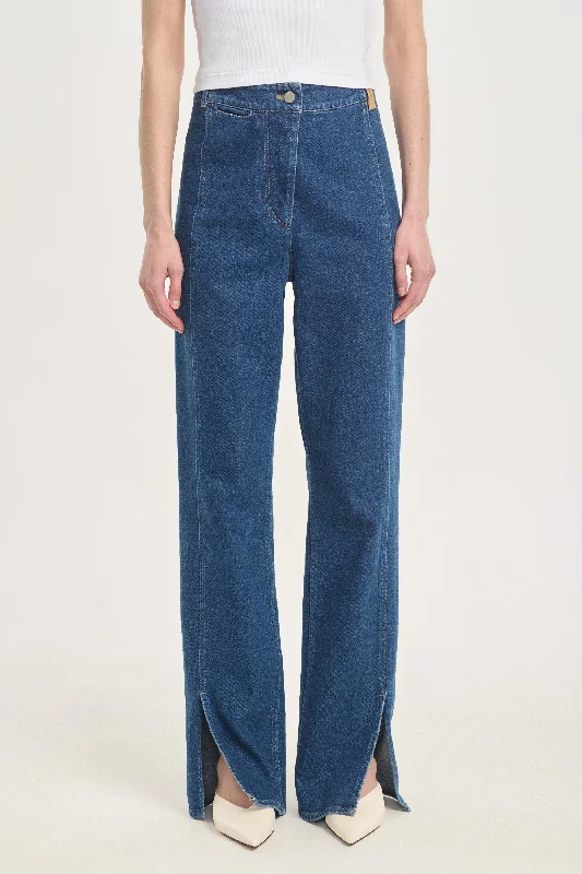 Deal Frenzy High waisted slim jeans with slit