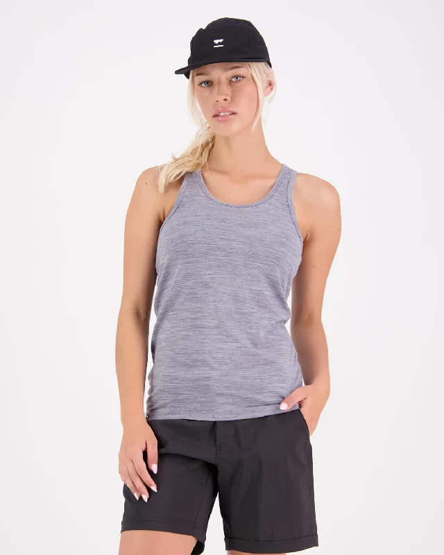 Price Smash Icon Merino Tank - Grey Heather