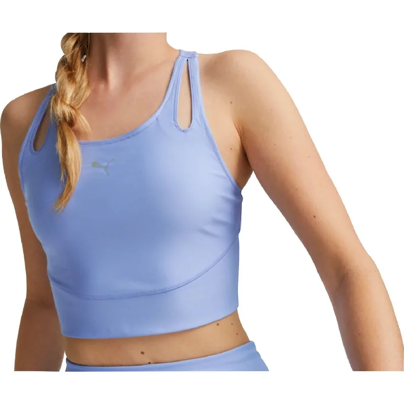 Weekend Offers That Delight Puma Run Ultraform Womens Running Cropped Vest Tank Top - Purple