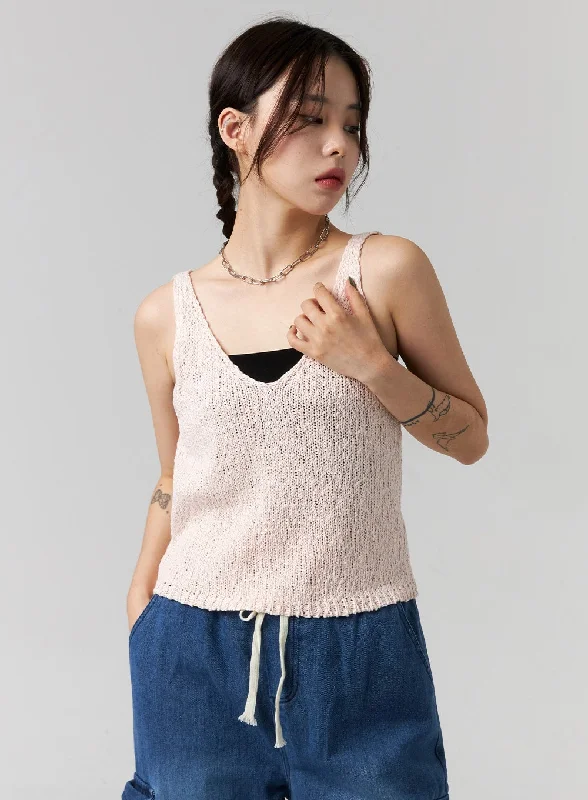 Weekend Price Cuts Galore V-Neck Sleeveless Sweater CG316