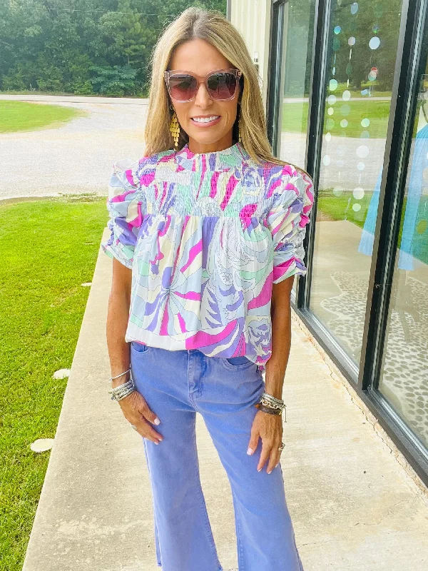 Exclusive Savings SWIRL EFFECT TOP-*FINAL SALE*