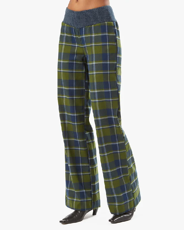 Early Access Low Rise Classic Plaid V Pant
