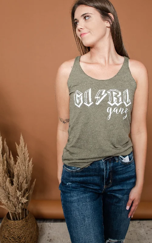 Girl Gang Racerback Tank Top - Final Sale**