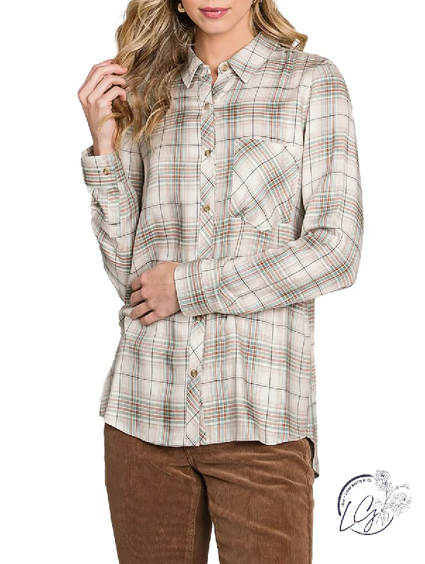 Big Savings Bright & Fun Plaid Button Down
