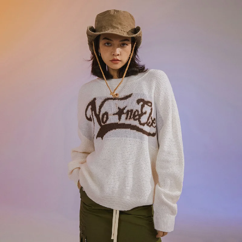 Stock Clearance No One Else Star Oversized Knit Sweater