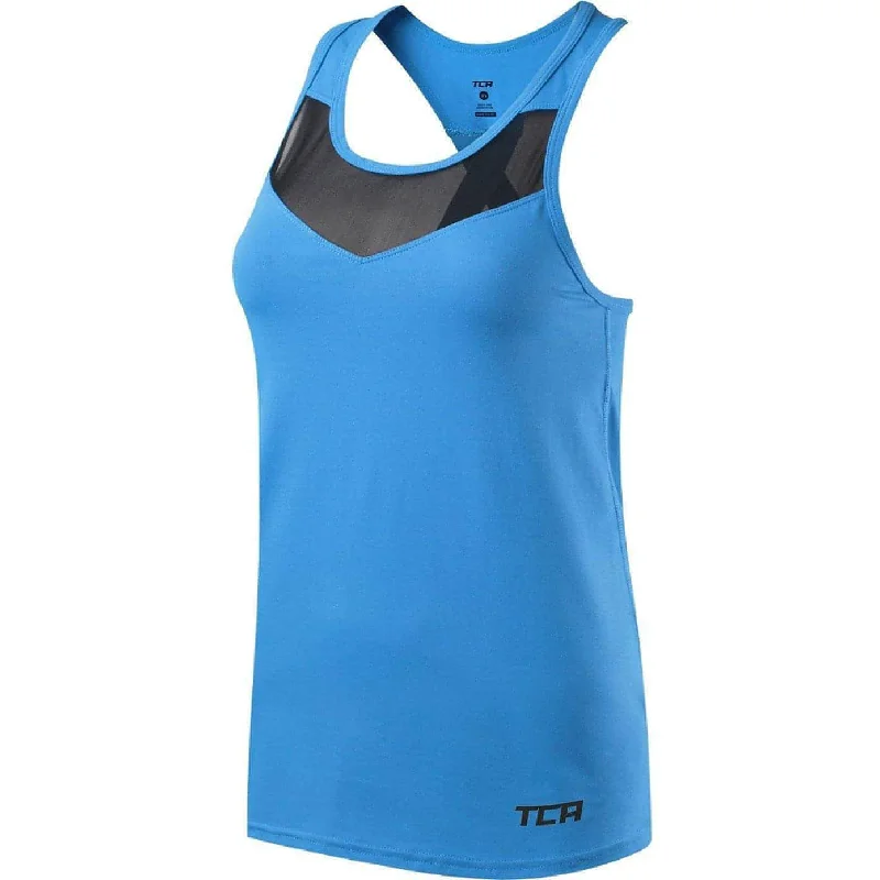 Hurry In TCA MeshLuxe Womens Running Vest - Blue