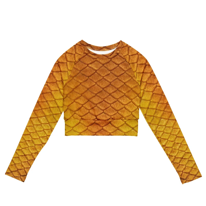 Clearance Sale Golden Hour Recycled Cropped Rash Guard