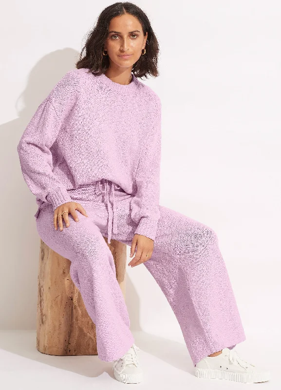 Weekend Bargains to Relish Boucle Knit Pant  - Lilac