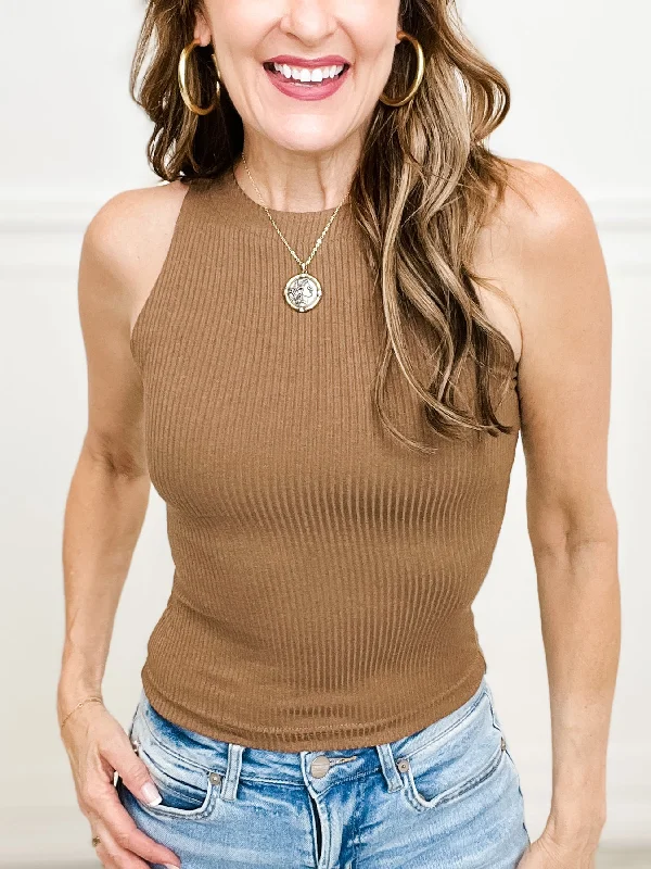 Super Bargain Fitted Knit Sweater Tank Top