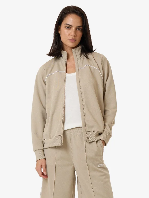 Take Action Arena Tricot Track Jacket - Stone