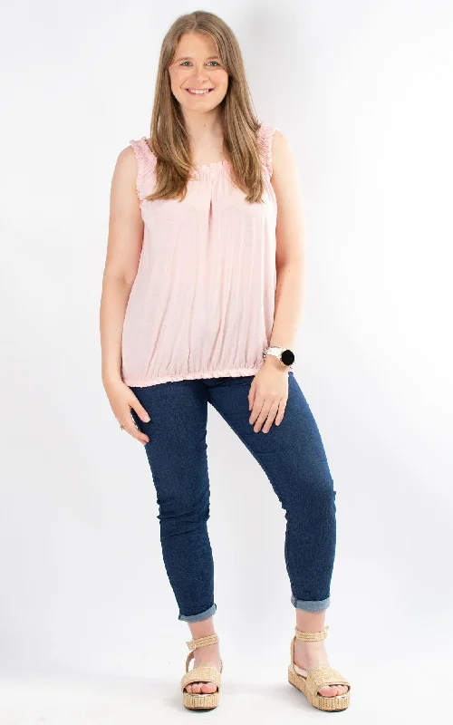 Weekend Savings Fiesta Lyra Vest | Pale Pink