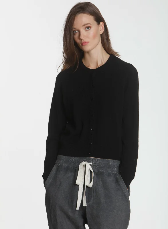 Weekend Savings Bonanza CORE Cashmere Dress Cardigan - Black