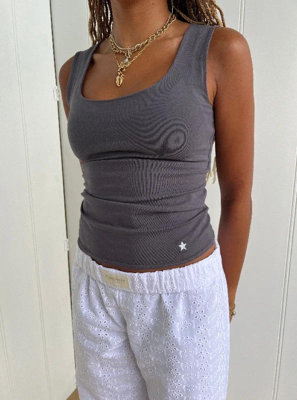 Don't Miss Out Starlet Vest Pebble Grey