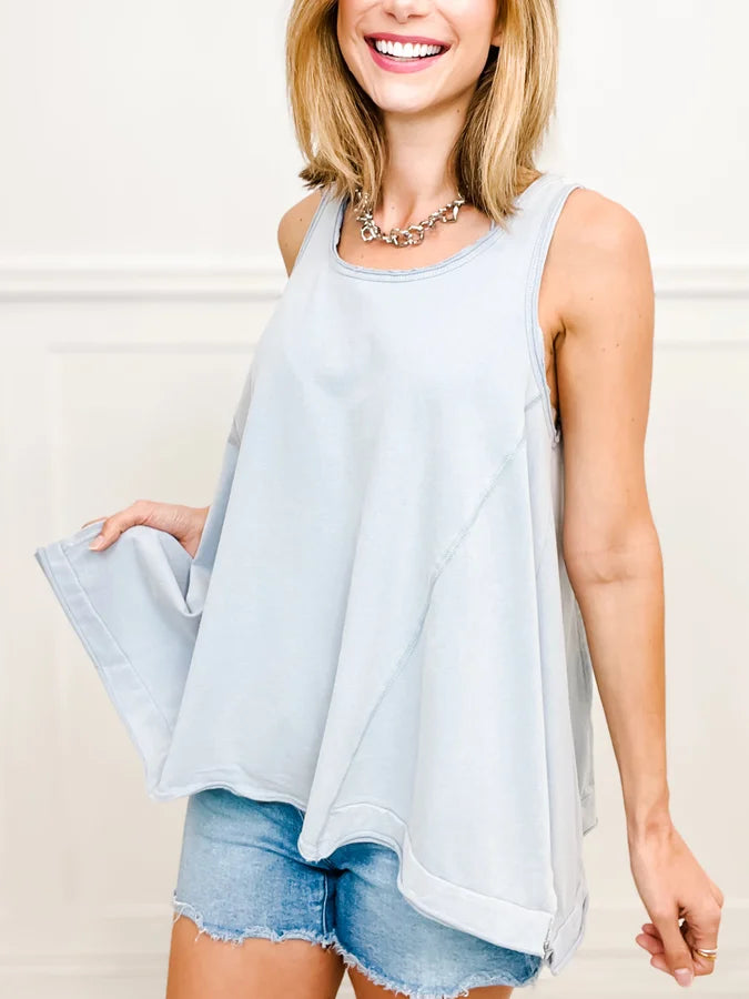 Weekend Deals That Dazzle Always Ready Mineral Washed Soft Knit Flare Top