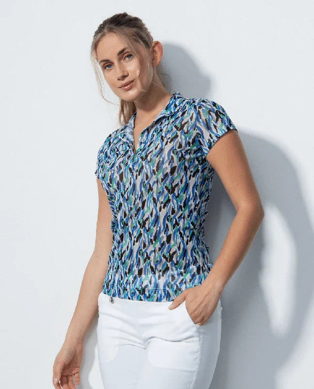 Bonus Savings SIZE XS - DAILY SPORTS Digne Mesh Polo 117 Abstract