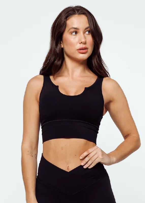 Amazing Deals Essence Sports Bra - Black