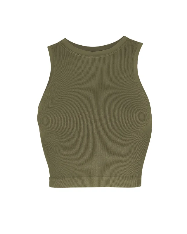 Unbeatable Prices LUMINOUS Ribbed Vest | Olive