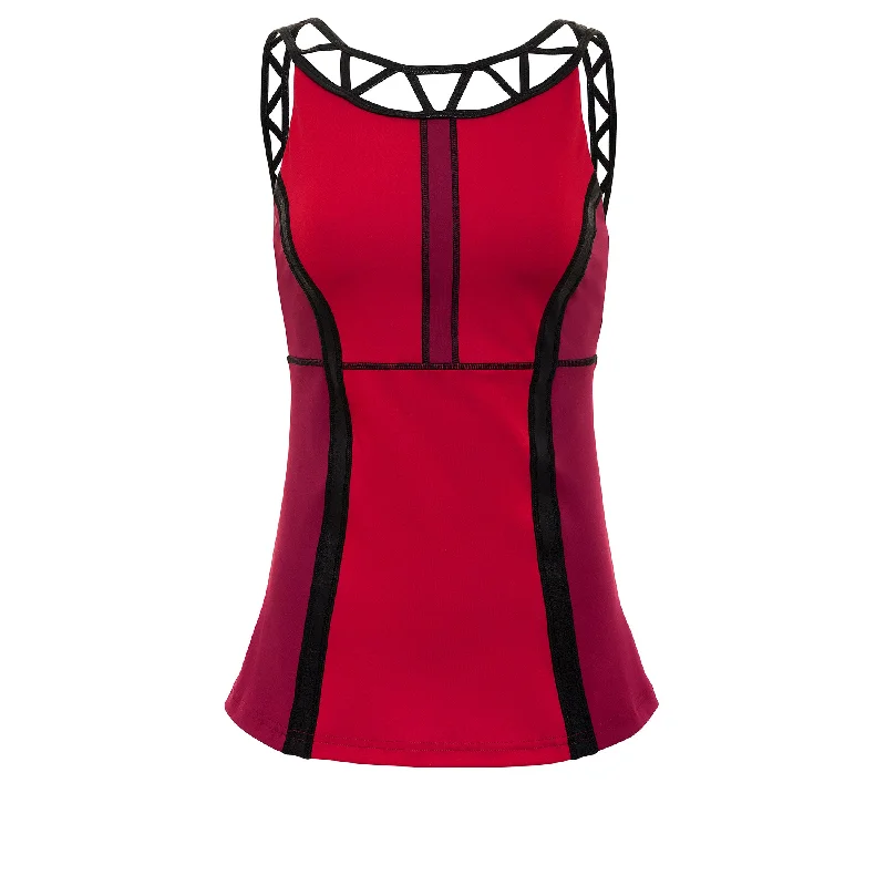 Shop and Save Crimson Witch Athletic Tank Top