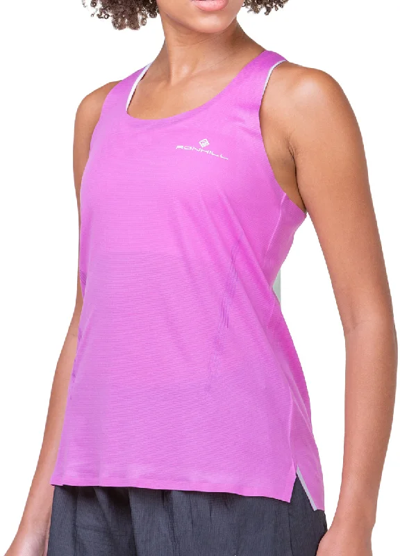 Mega Sale Ronhill Tech Race Womens Running Vest Tank Top - Pink