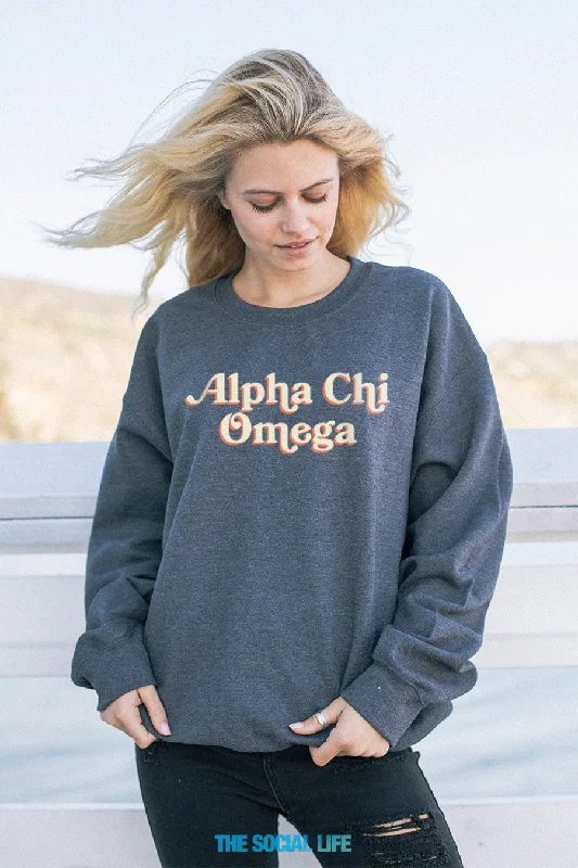 Best Choice Alpha Chi Omega Novel Crewneck