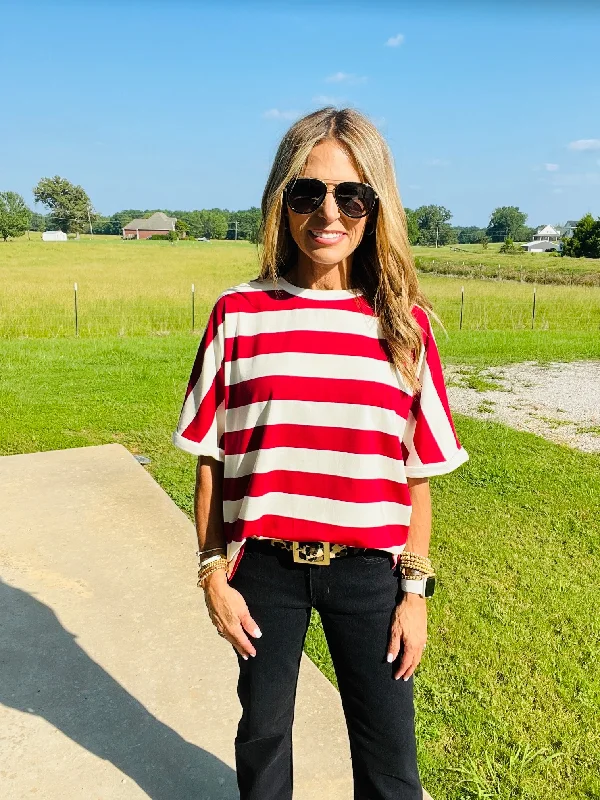 Flash Sale TAKING A BREAK TOP- BURGUNDY
