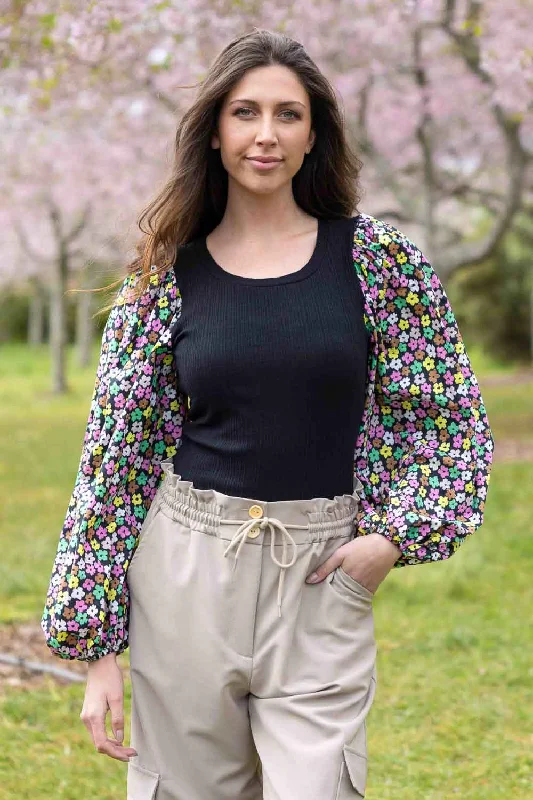 Shop Now Eva Top Black Daisy